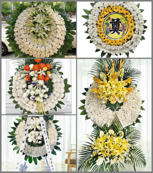 山东济宁金乡县高河街道孙孟庄村花圈速递